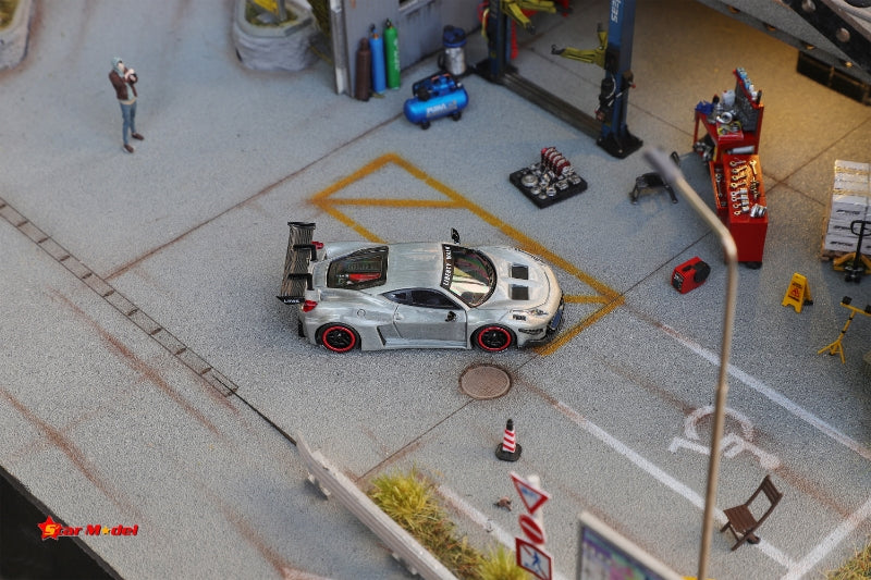 Star Model 1/64 LB-Silhouette Works 458 GT Wide Body - 2024 Foshan AIT Event Raw Special
