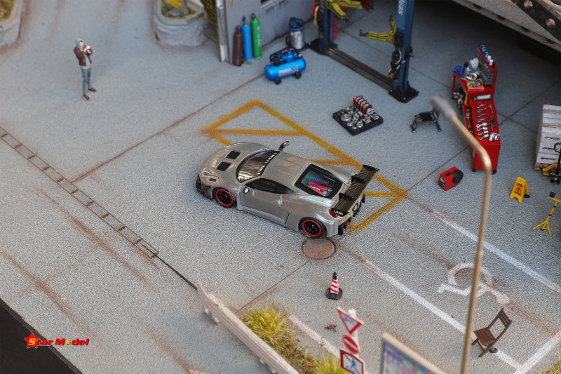 Star Model 1/64 LB-Silhouette Works 458 GT Wide Body - 2024 Foshan AIT Event Raw Special