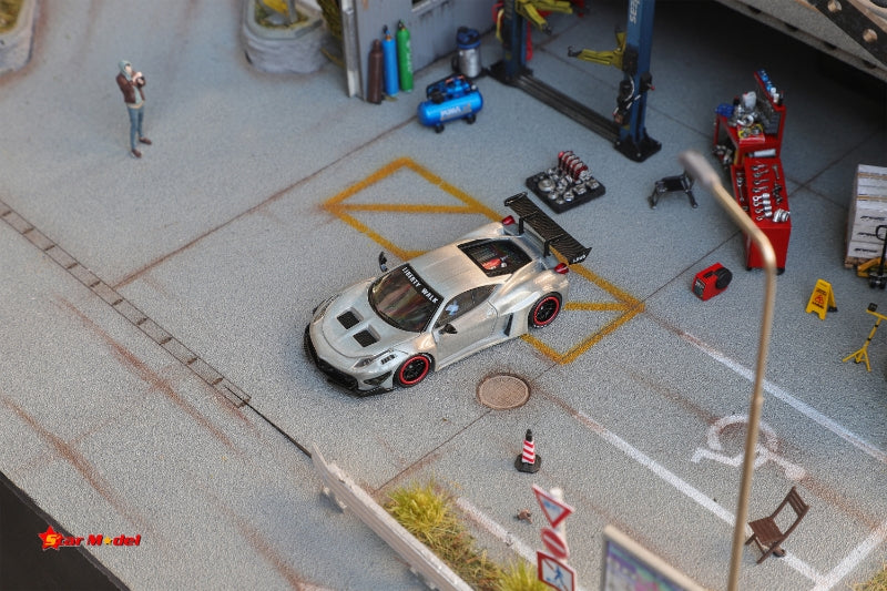 Star Model 1/64 LB-Silhouette Works 458 GT Wide Body - 2024 Foshan AIT Event Raw Special