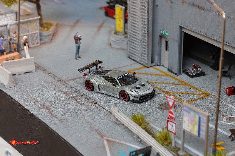 Star Model 1/64 LB-Silhouette Works 458 GT Wide Body - 2024 Foshan AIT Event Raw Special