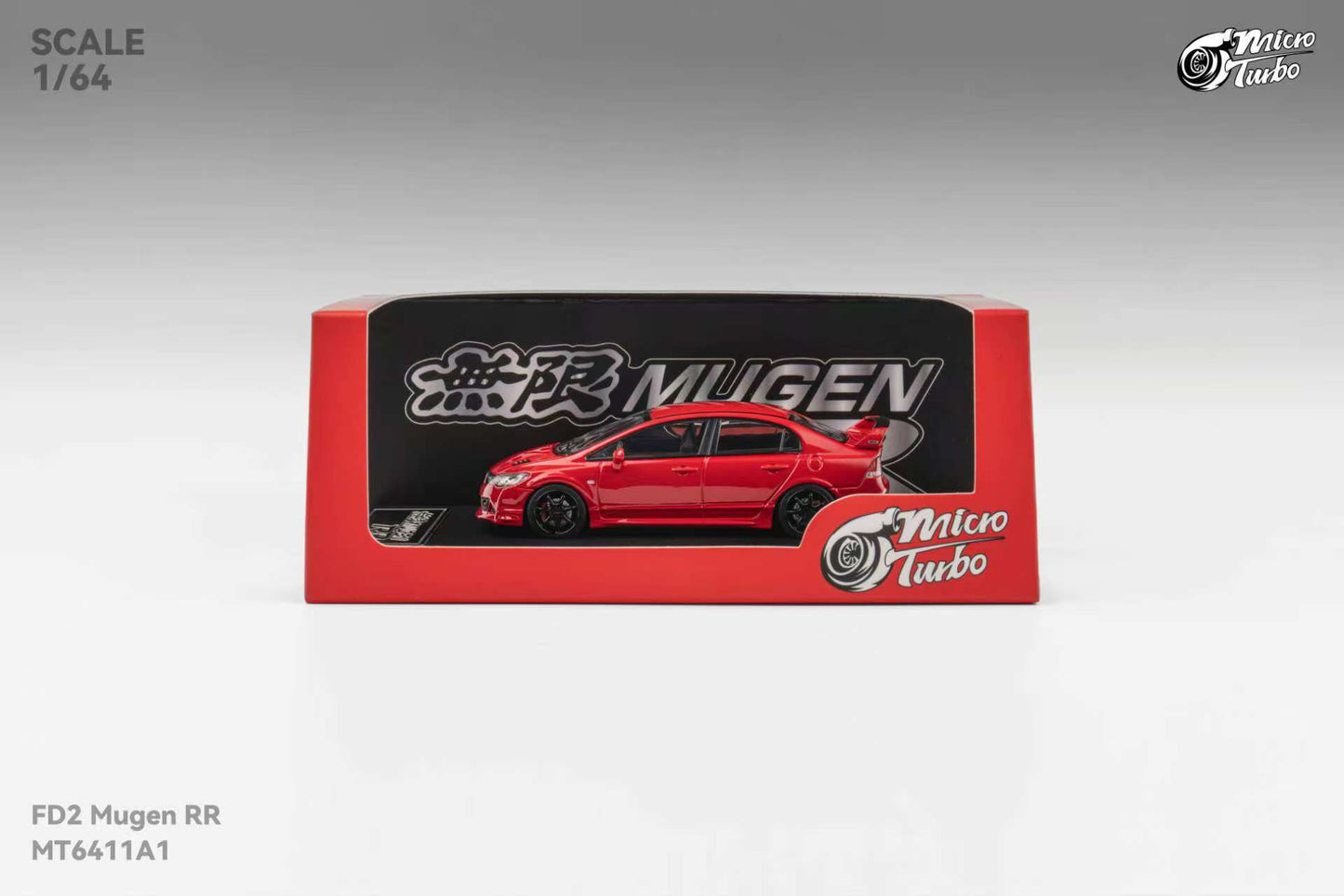 MicroTurbo 1/64 Civic FD2 Mugen RR Modified Red