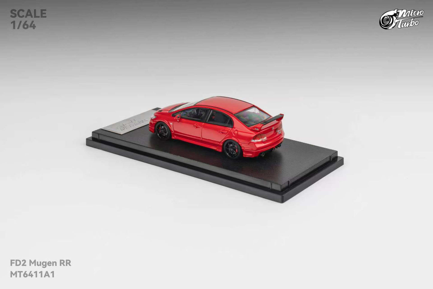 MicroTurbo 1/64 Civic FD2 Mugen RR Modified Red