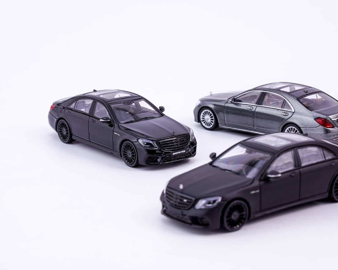 King Model 1/64 S Class W222 AMG S65L – Black Ice Diecast