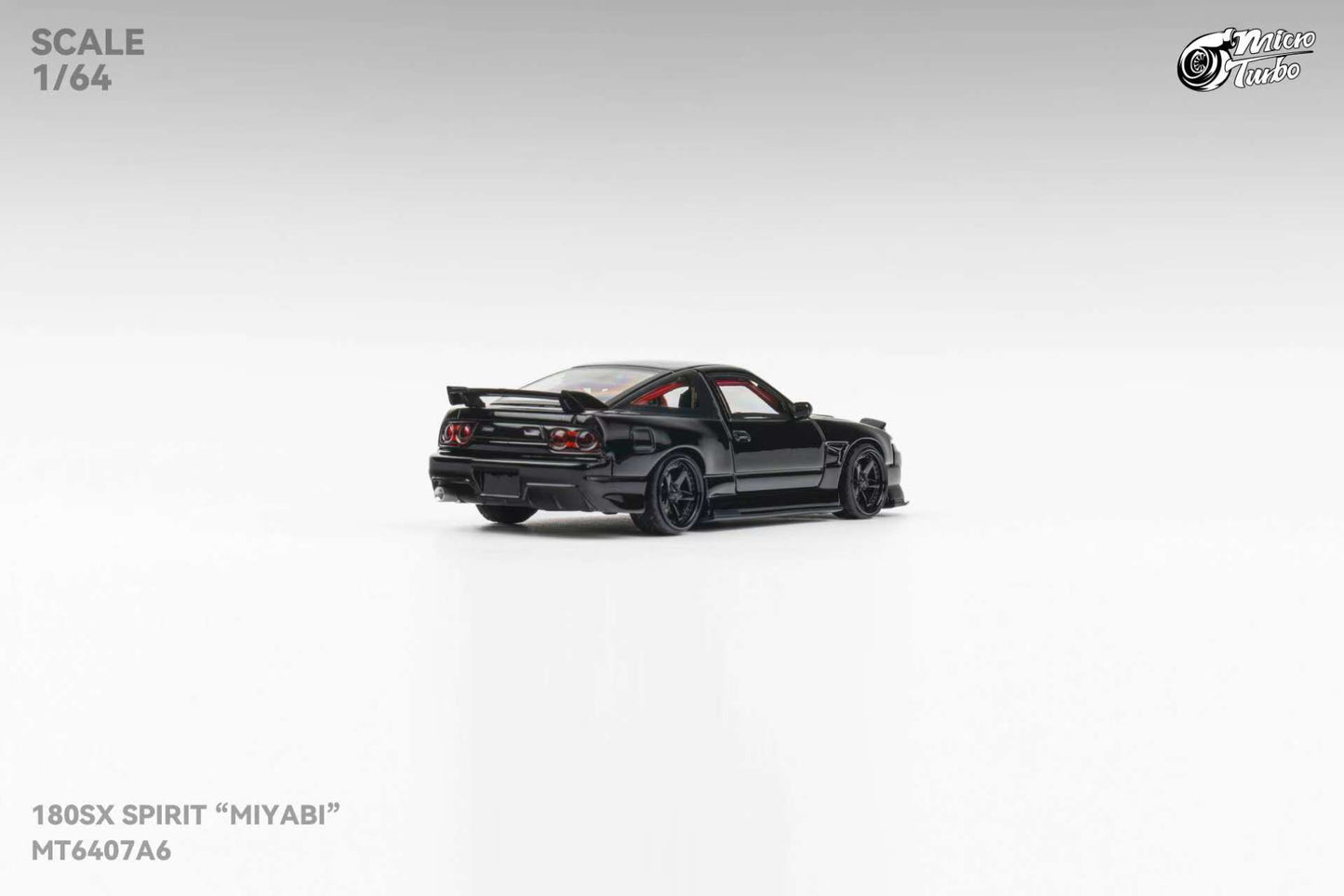 MicroTurbo 1/64 S13 Silvia 180SX Spirit Rei Modified Black