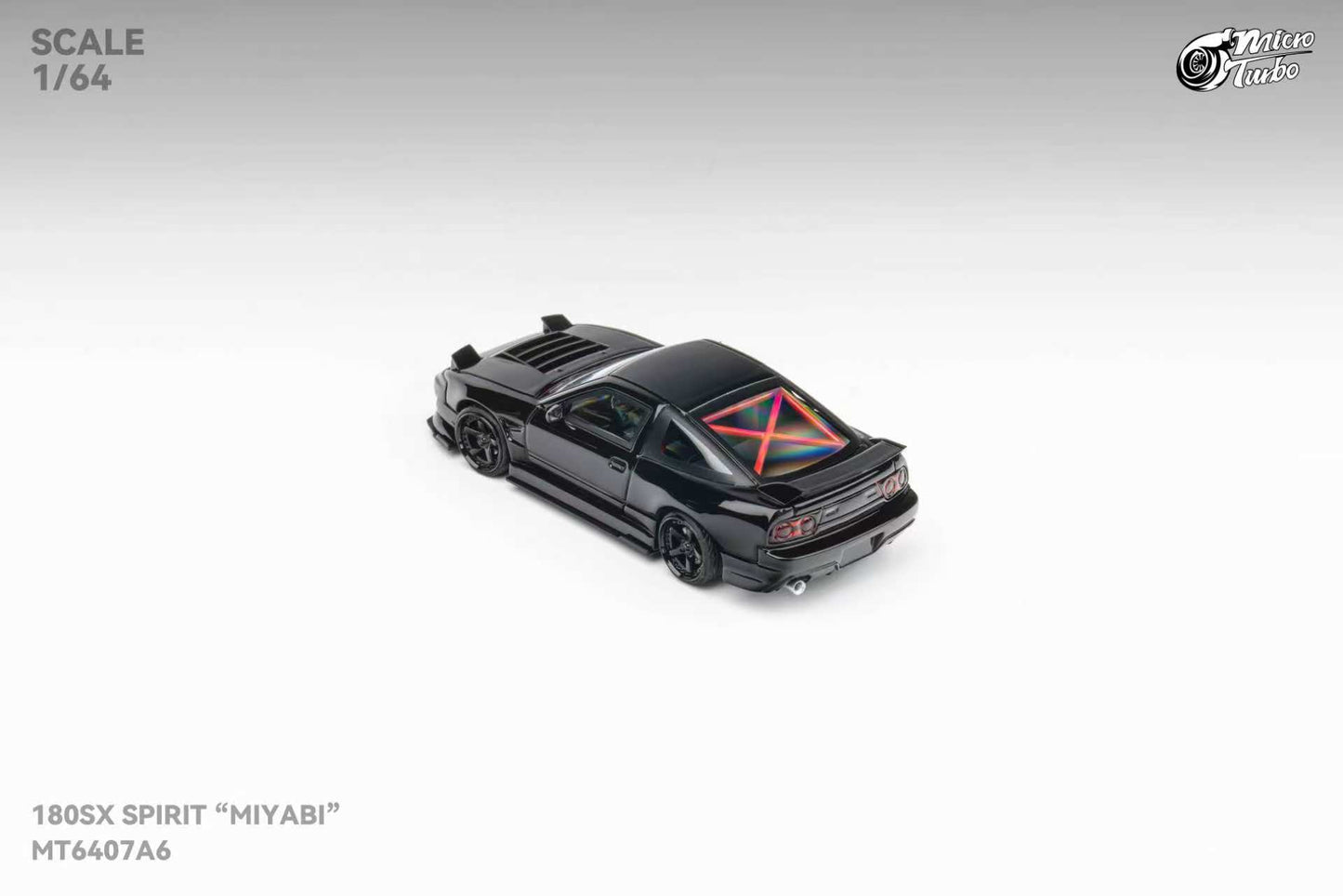 MicroTurbo 1/64 S13 Silvia 180SX Spirit Rei Modified Black