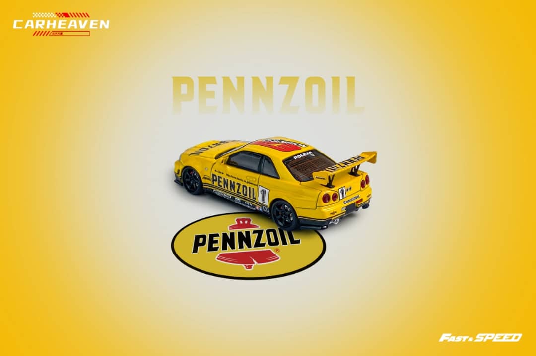 Fast Speed 1/64 Skyline GT-R R34 Nismo Z-Tune - Pennzoil Livery ***AIT Carshow Special ***