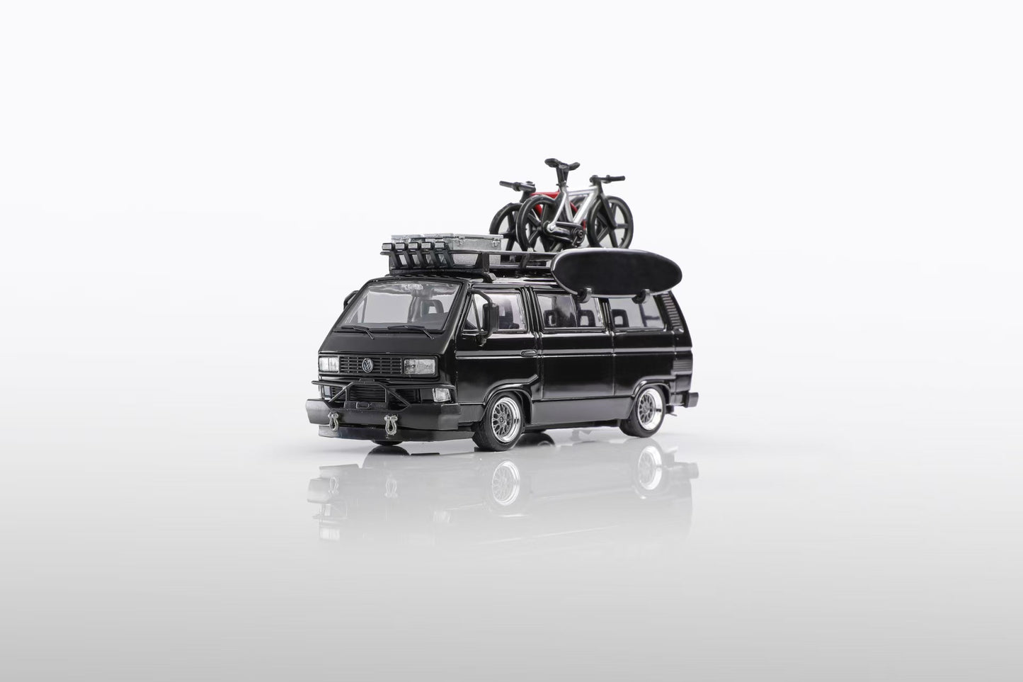 BSC Model x Mortal 1/64 VW Type 2 T3 (Carrera Bus B32) Lowride With BBS Rim - 2025 Beijing HEC Event Car