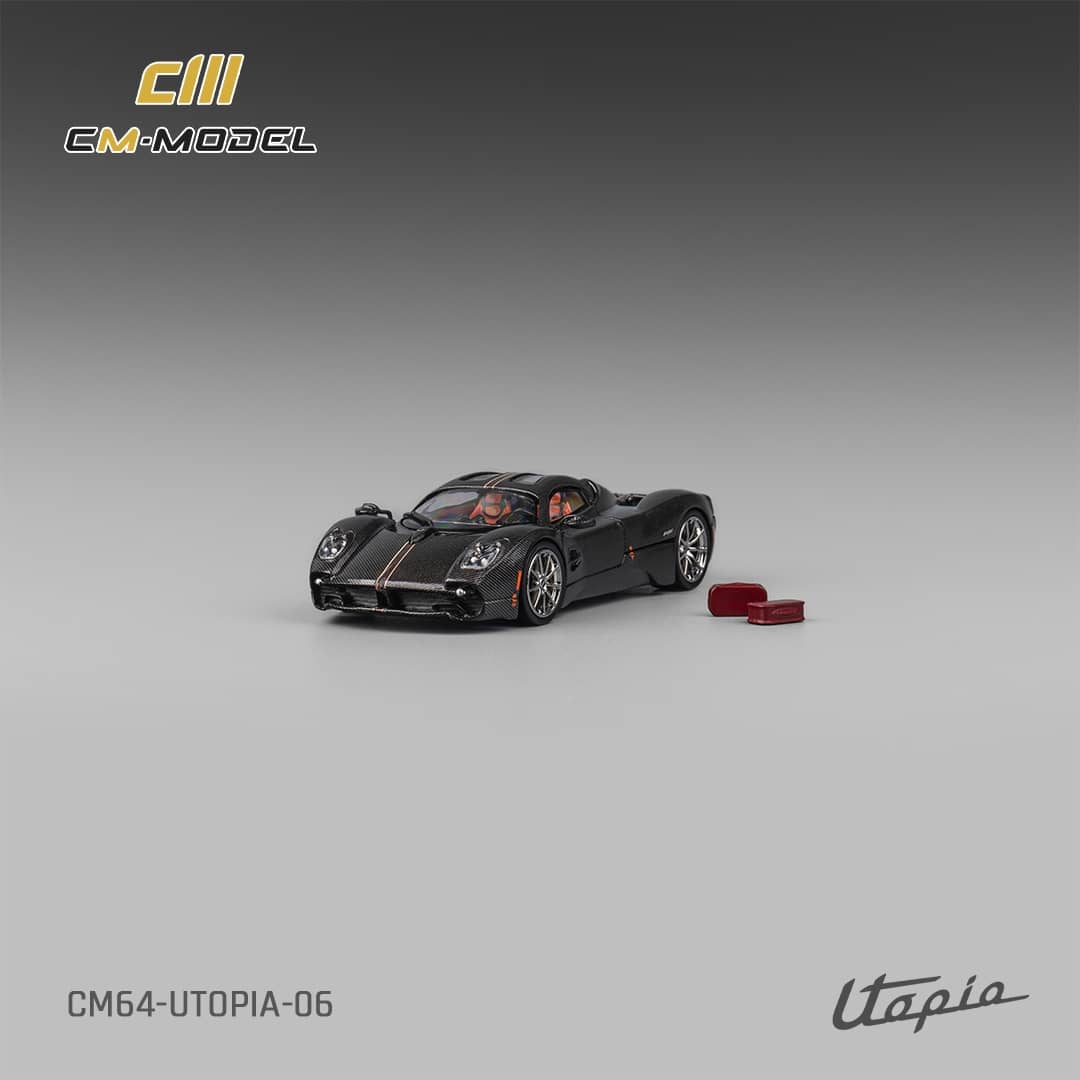 CM Model 1/64 Pagani Utopia Carbon Black