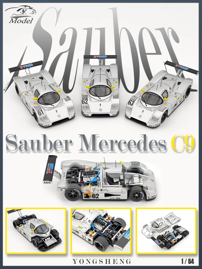 YS Model 1/64 Sauber C9 1989