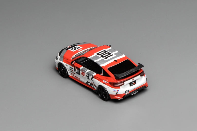 Motorhelix 1/64 Honda J's Racing Civic Type-R FL5 Idemitsu Motion 100#