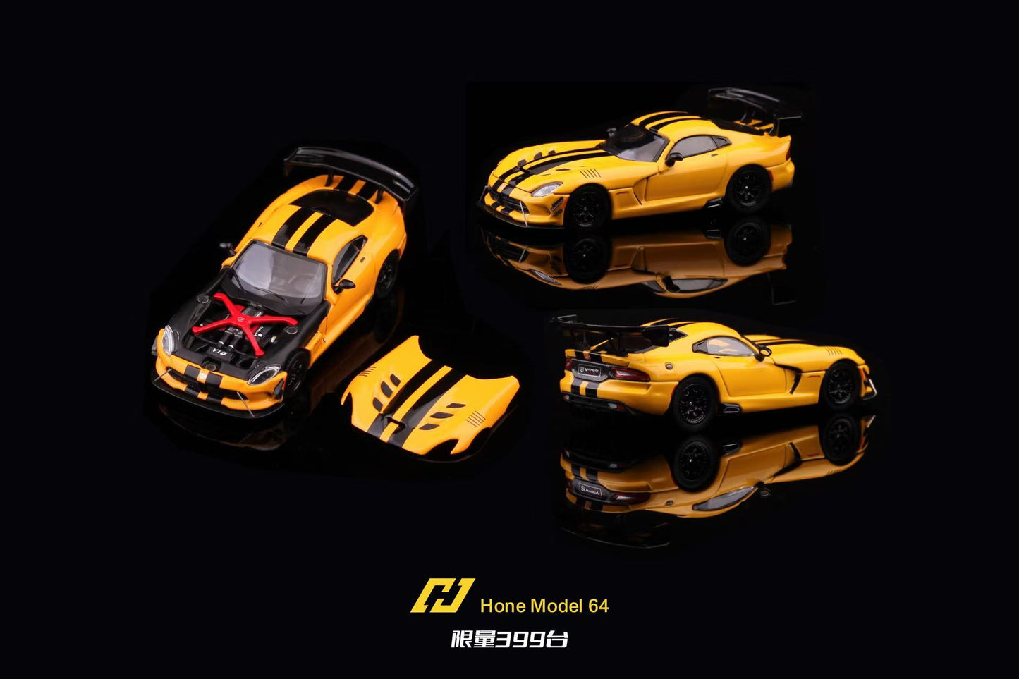 Hone Model 1/64 Dodge Viper Mk3 VX GTS