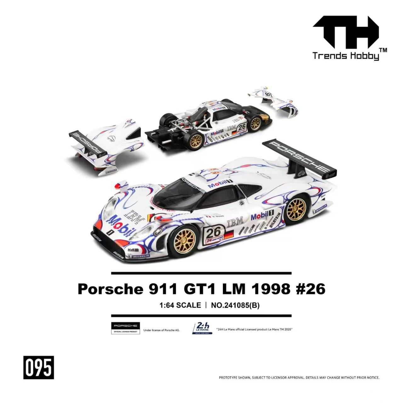 ETA: Aug 2026 ] Trend Hobby 1/64 Porsche 911 GT1 LM 1988 White