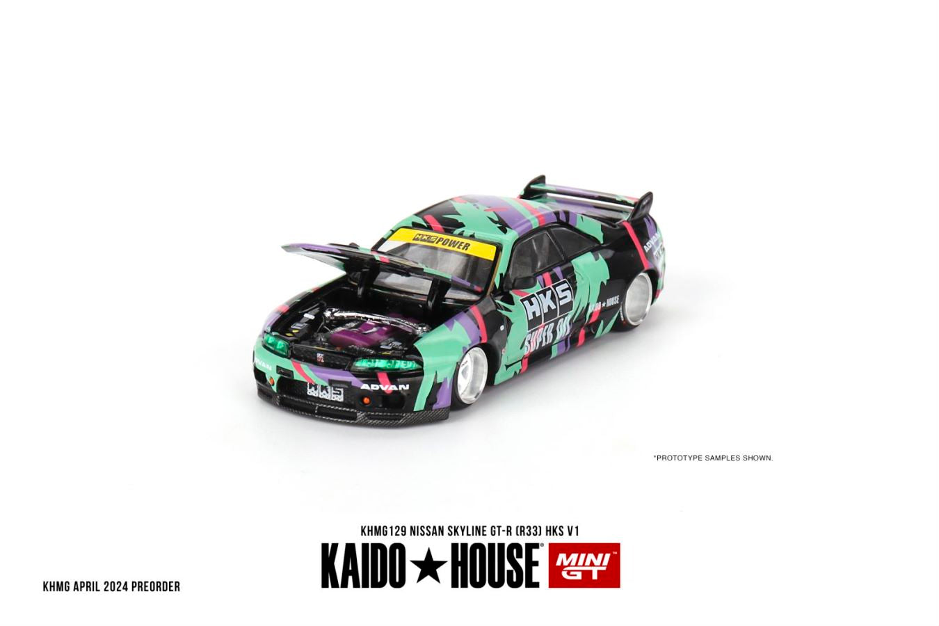 Kaido★House x Mini GT 1/64 Nissan Skyline GT-R (R33) HKS V1