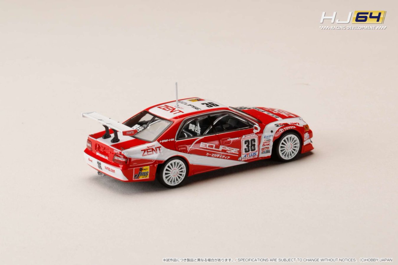 Hobby Japan x Ignition Model 1/64 1/64 ZENT ECLIPSE Chaser (#36) 1997 JTCC