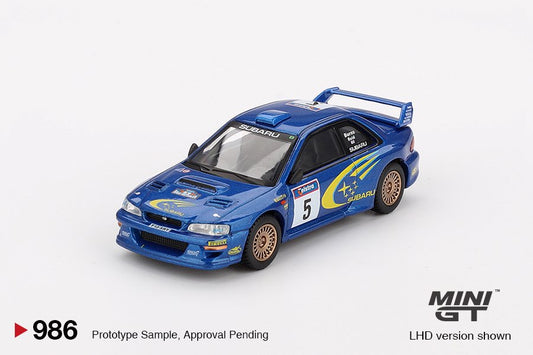 Mini GT 1/64 Subaru Impreza WRC99 1999 Rally Australia Winner #5  Australia Exclusive