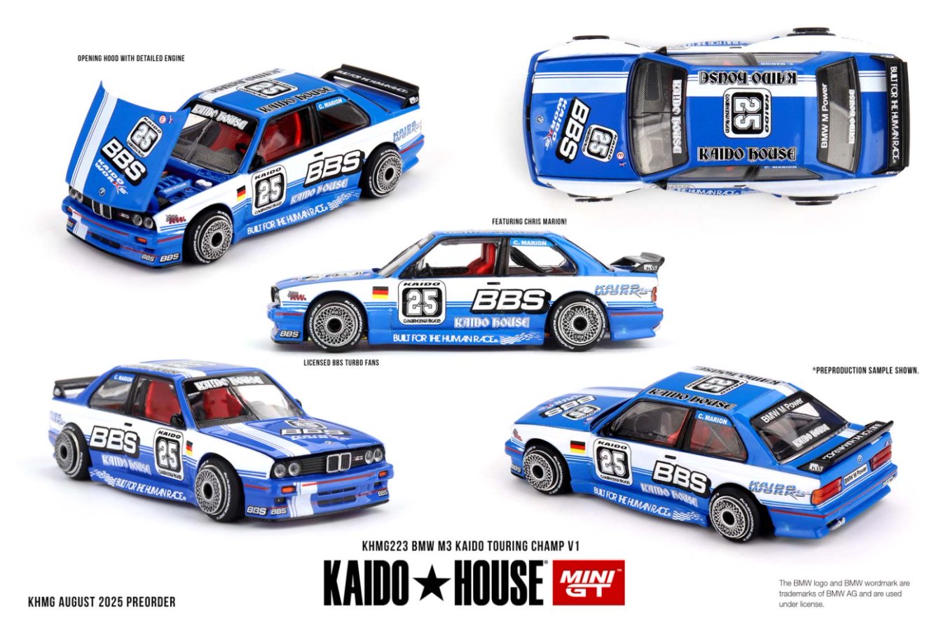 MINI GT 街道ハウス　 BMW M3 KADONHAUS V1　チェイス CHASE ! Kaido House x Mini GT 1:64 BMW M3 Kaido Works V1