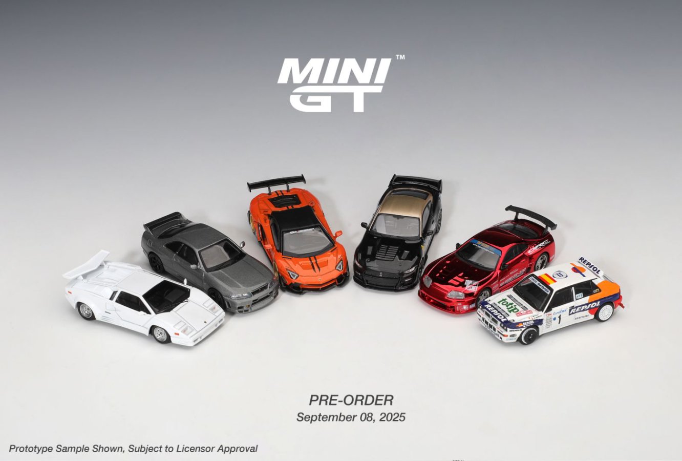 Mini GT 1/64 Toyota Supra (A80) Top Secret GT-300 Top Secret Red Chrome