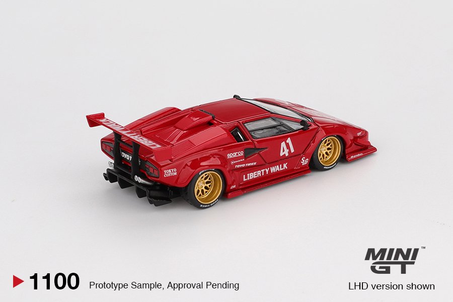 Mini GT 1/64 Lamborghini Countach LB-WORKS Red