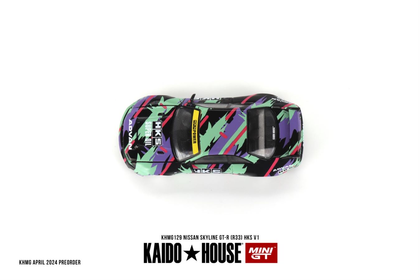Kaido★House x Mini GT 1/64 Nissan Skyline GT-R (R33) HKS V1