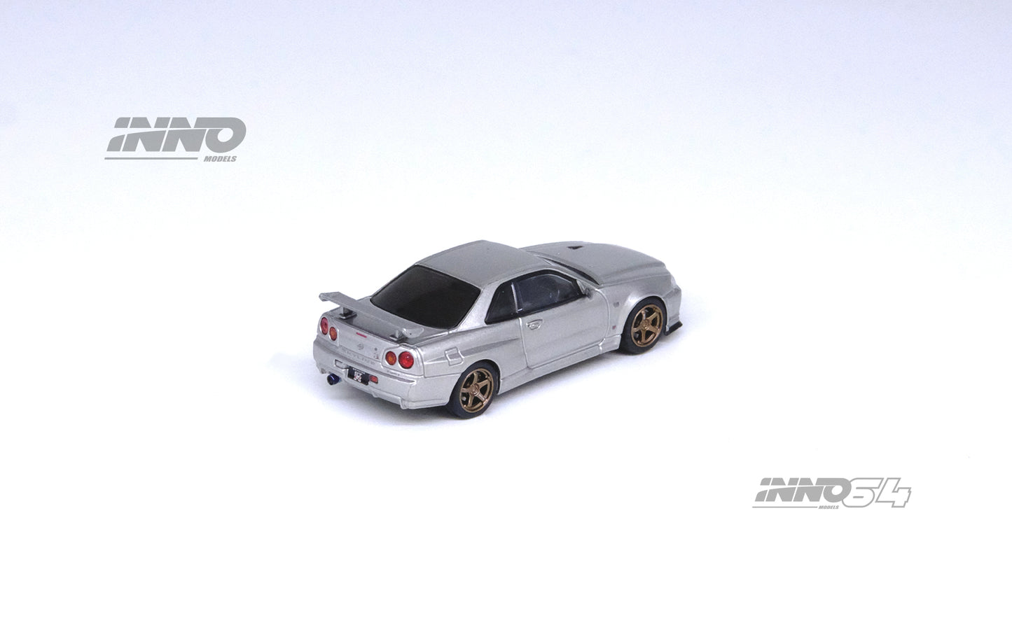 Inno64 1/64 NISSAN SKYLINE GT-R (R34) V-Spec II Silver