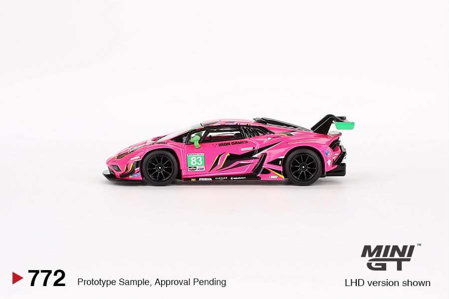 Mini GT 1/64 Lamborghini Huracán GT3 EVO2 #83 Iron Dames IMSA 2023 Daytona 24 Hrs