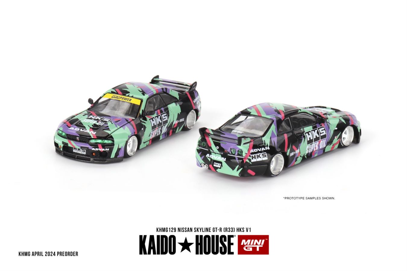 Kaido★House x Mini GT 1/64 Nissan Skyline GT-R (R33) HKS V1