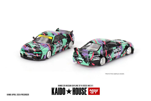 Kaido★House x Mini GT 1/64 Nissan Skyline GT-R (R33) HKS V1