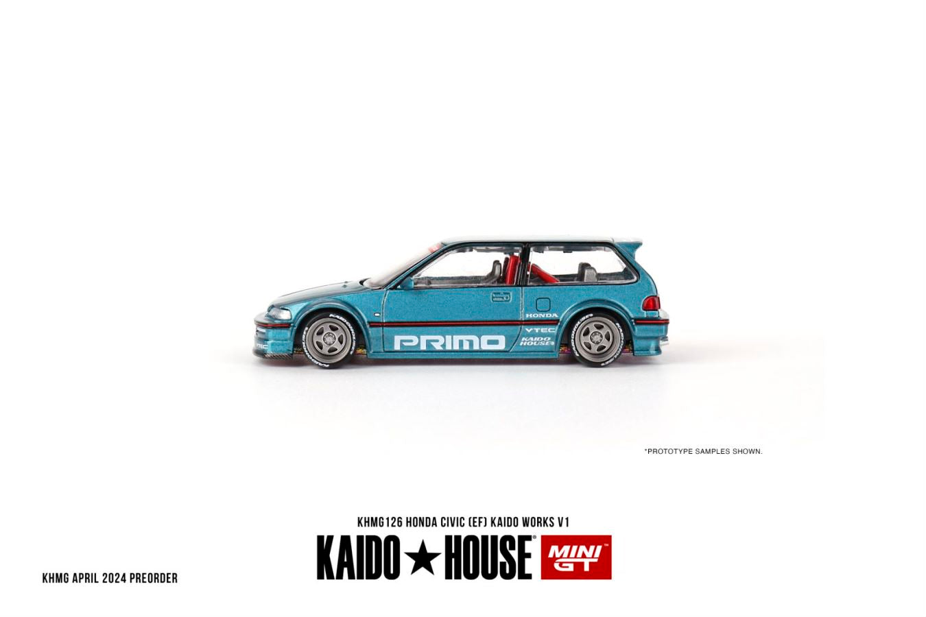 Kaido★House x Mini GT 1/64 Honda Civic (EF) Kaido Works V1