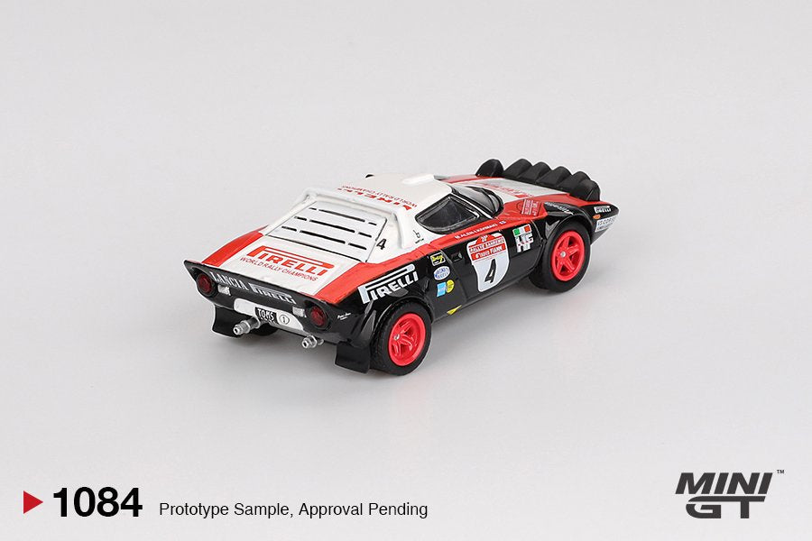 Mini GT 1/64 Lancia Stratos HF #4 1978 Rally Sanremo Winner