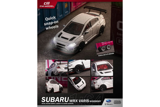CM Model 1/64 Subaru WRX VAB Varis Edition - White