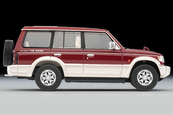 Tomica Limited Vintage 1/64 LV-N206b MITSUBISHI PAJERO Mid-Roof Wide VR Red/BE 96 Model