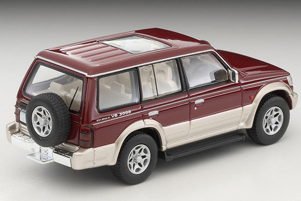 Tomica Limited Vintage 1/64 LV-N206b MITSUBISHI PAJERO Mid-Roof Wide VR Red/BE 96 Model