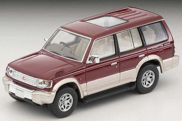 Tomica Limited Vintage 1/64 LV-N206b MITSUBISHI PAJERO Mid-Roof Wide VR Red/BE 96 Model