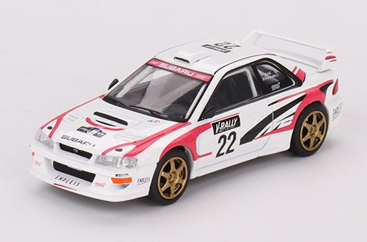 TSM Mini GT 1/64 Subaru Impreza WRC99 #5 – Burns/Raid, 1999 Australia, MGT00986