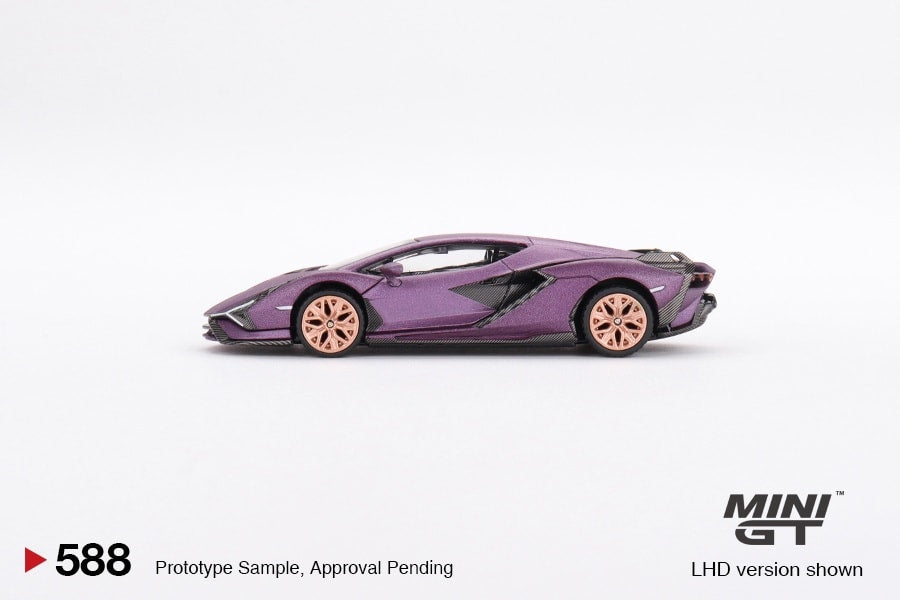 Mini GT 1/64 Lamborghini Sián FKP 37 – Matte Viola SE30 – Hong Kong Exclusive