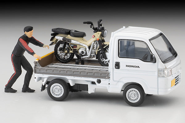 Tomica Limited Vintage 1/64 LV-N330a Honda ACTY TRUCK Bike Shop Spec. WT with CT125 Incl