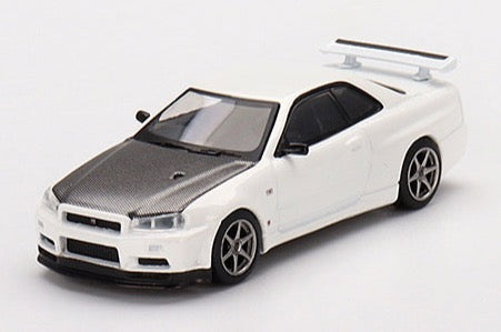 Mini GT 1/64 Nissan Skyline GT-R R34 V-Spec II N1 White ***in clamshell blisters***