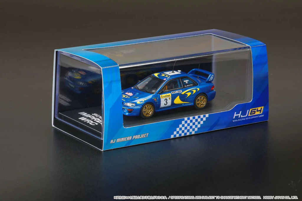 Hobby Japan x Ignition Model 1/64 SUBARU IMPREZA WRC 1997 #3 MONTE CARLO