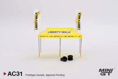 Mini GT 1/64 Paddock Service Tent Set – Liberty Walk Racing
