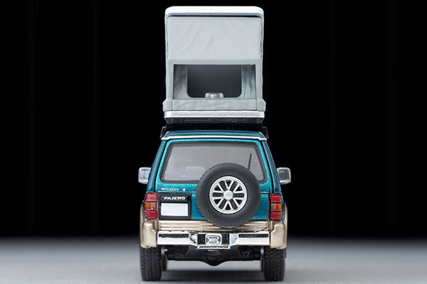 Tomica Limited Vintage 1/64 LV-N206c PAJERO Mid. Wide VR Opt. Pts. GR 1991 w/ Tent/Fig.