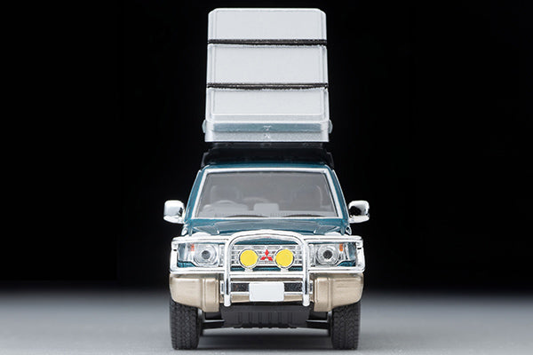 Tomica Limited Vintage 1/64 LV-N206c PAJERO Mid. Wide VR Opt. Pts. GR 1991 w/ Tent/Fig.