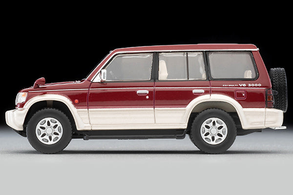 Tomica Limited Vintage 1/64 LV-N206b MITSUBISHI PAJERO Mid-Roof Wide VR Red/BE 96 Model