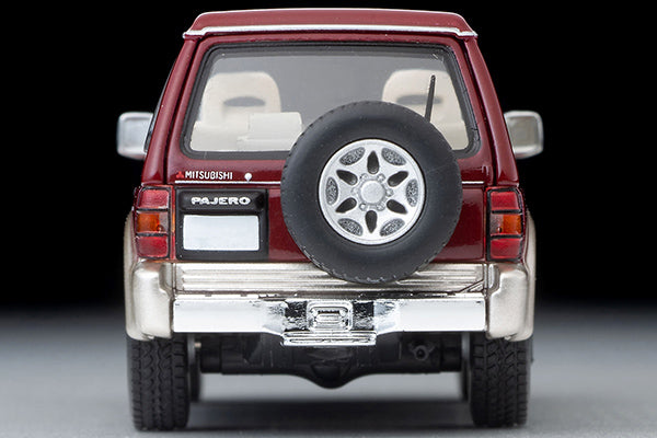 Tomica Limited Vintage 1/64 LV-N206b MITSUBISHI PAJERO Mid-Roof Wide VR Red/BE 96 Model