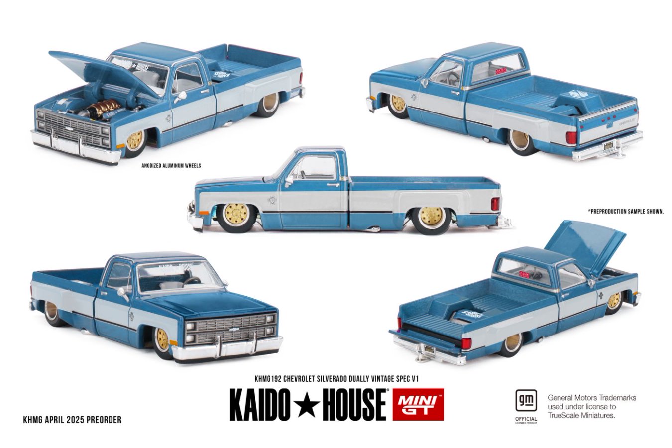 Mini GT x Kaido★House 1/64 Chevrolet Silverado Dually Vintage Spec V1