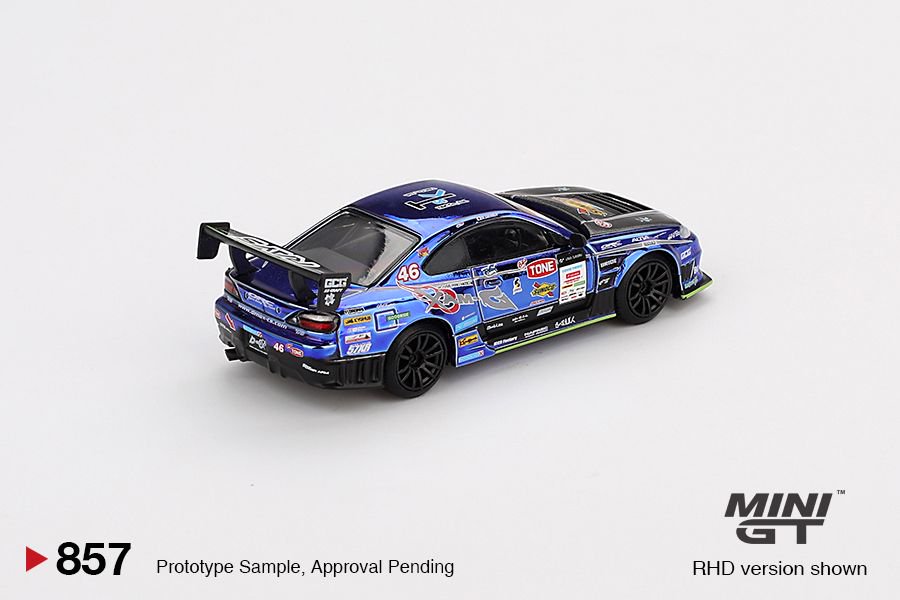 Mini GT 1/64 Nissan Silvia (S15) D-MAX #46 D-MAX Racing 2023 D1 Grand Prix *** in clamshell blister packaging****