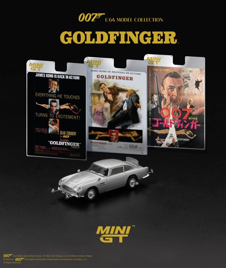 Mini GT 1/64 Aston Martin DB5 “Goldfinger” (English Blister Packaging China Edition)