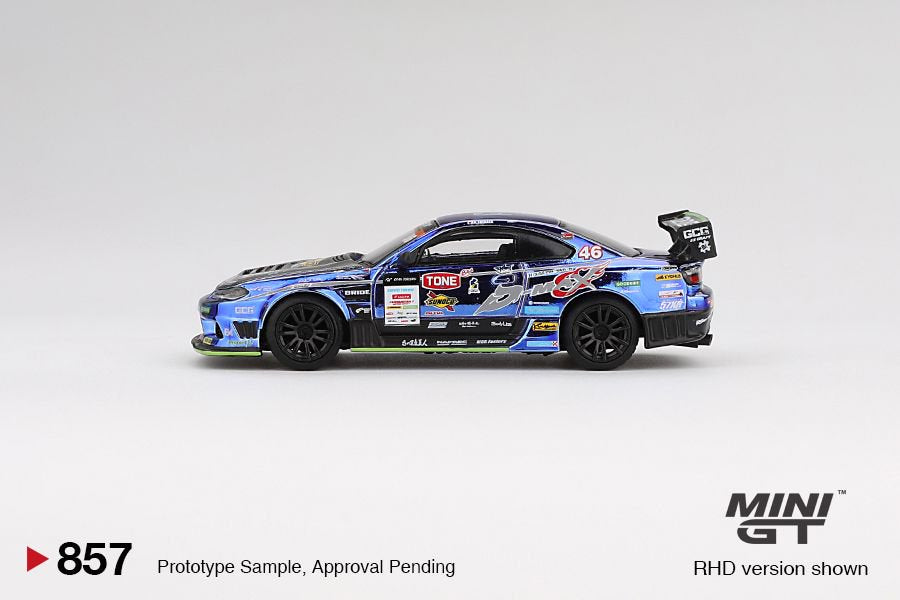 Mini GT 1/64 Nissan Silvia (S15) D-MAX #46 D-MAX Racing 2023 D1 Grand Prix *** in clamshell blister packaging****