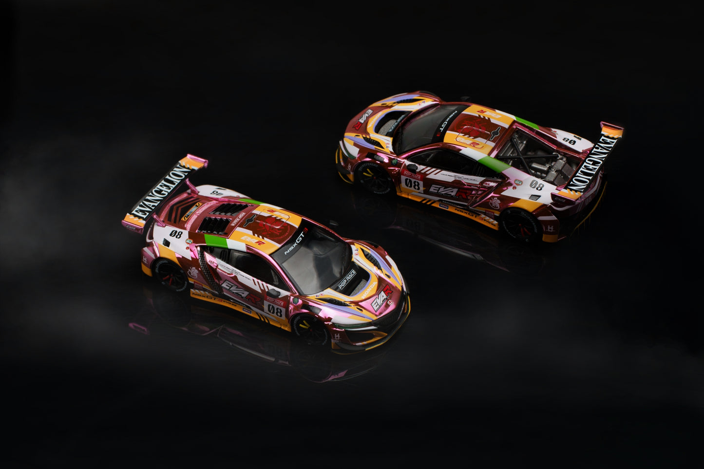 Pop Race 1/64 HONDA NSX GT3 EVO22 EVA RT PRODUCTION MODEL CUSTOM TYPE-08