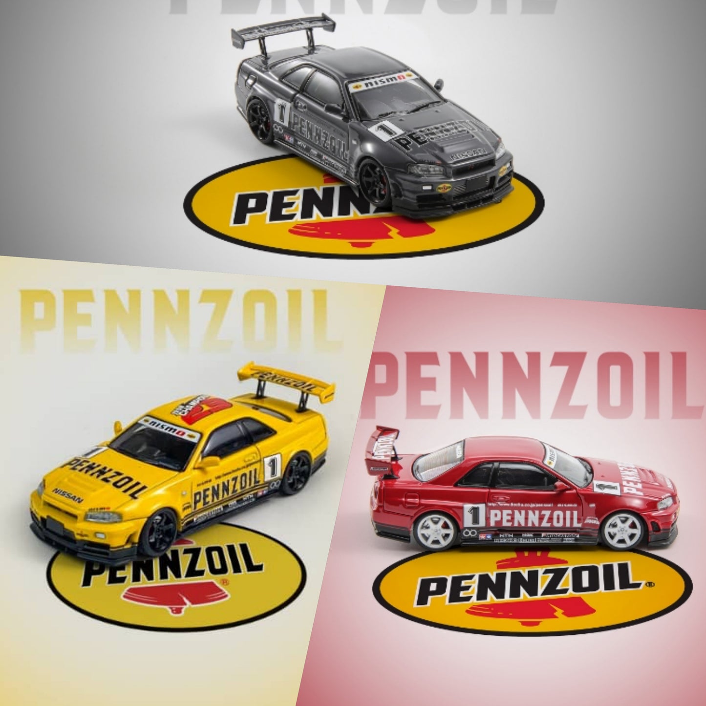 Fast Speed 1/64 Skyline GT-R R34 Nismo Z-Tune - Pennzoil Livery ***AIT Carshow Special ***