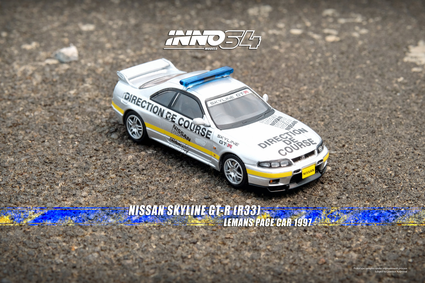 Inno64 1/64 NISSAN SKYLINE GT-R (R33)
24 Hours Le Mans Offical Pace Car 1997